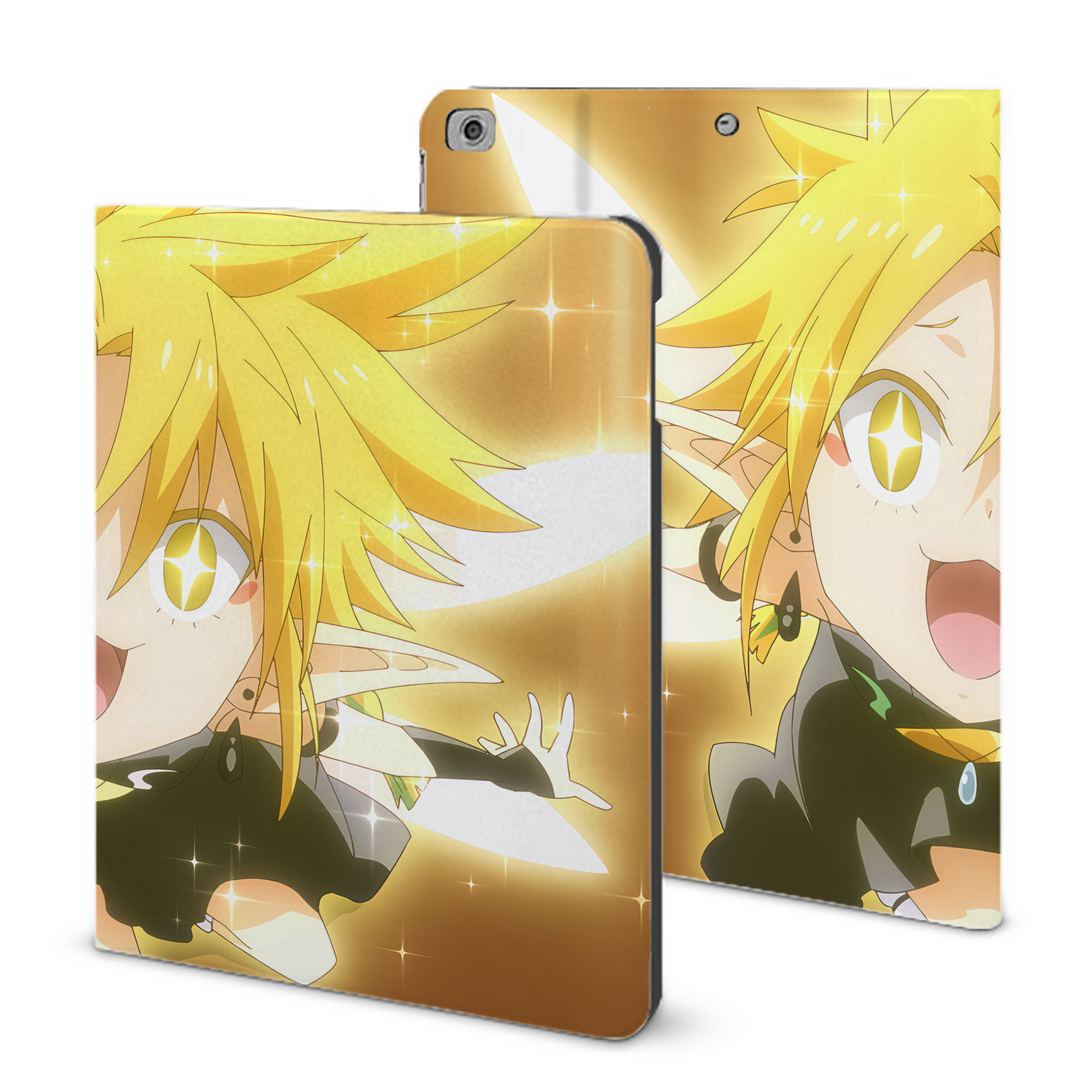（画像用） 転スラ Regarding Reincarnated to Slime IPad ケース ブック型 PUレザー TPU 耐衝撃 軽量 薄型 ペン収納なし 全面保護 IPad 各モデル対応